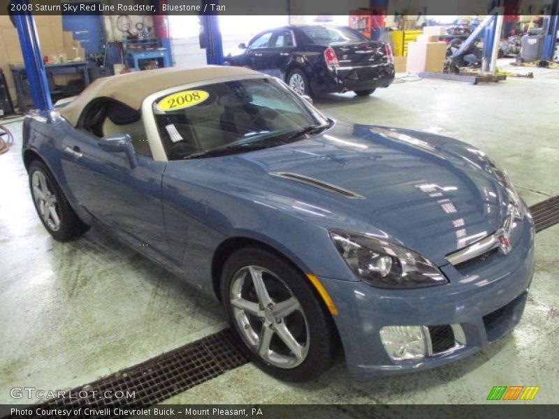 Bluestone / Tan 2008 Saturn Sky Red Line Roadster