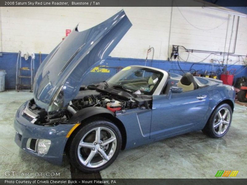 Bluestone / Tan 2008 Saturn Sky Red Line Roadster