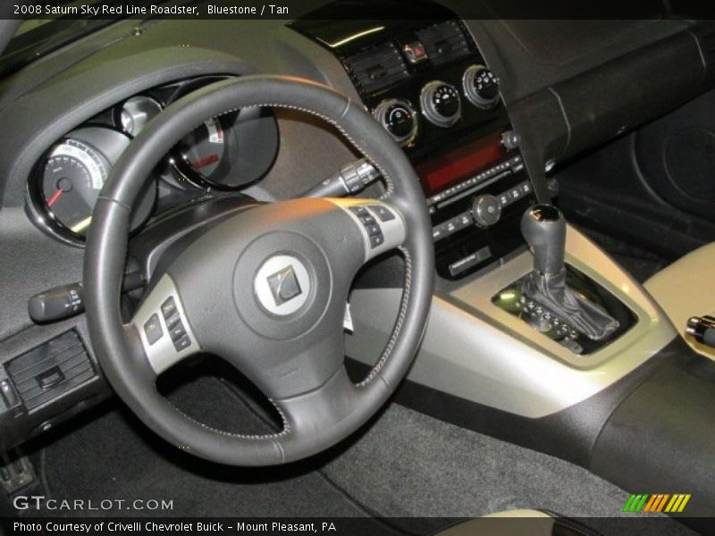 Bluestone / Tan 2008 Saturn Sky Red Line Roadster