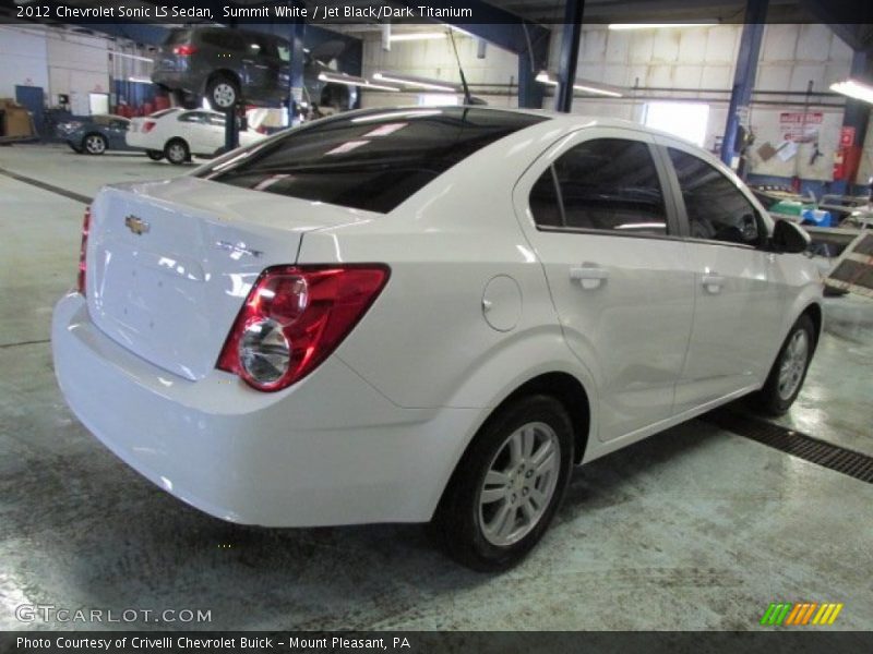 Summit White / Jet Black/Dark Titanium 2012 Chevrolet Sonic LS Sedan