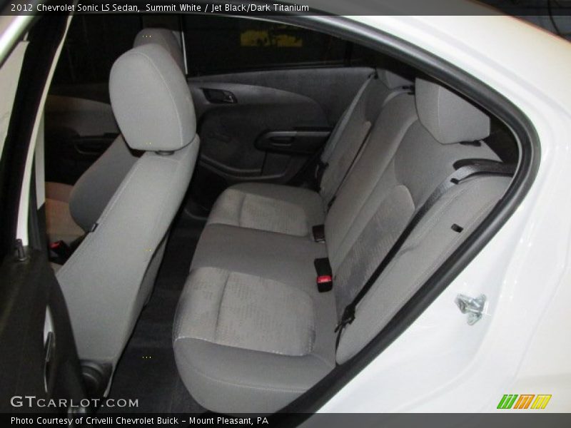 Summit White / Jet Black/Dark Titanium 2012 Chevrolet Sonic LS Sedan