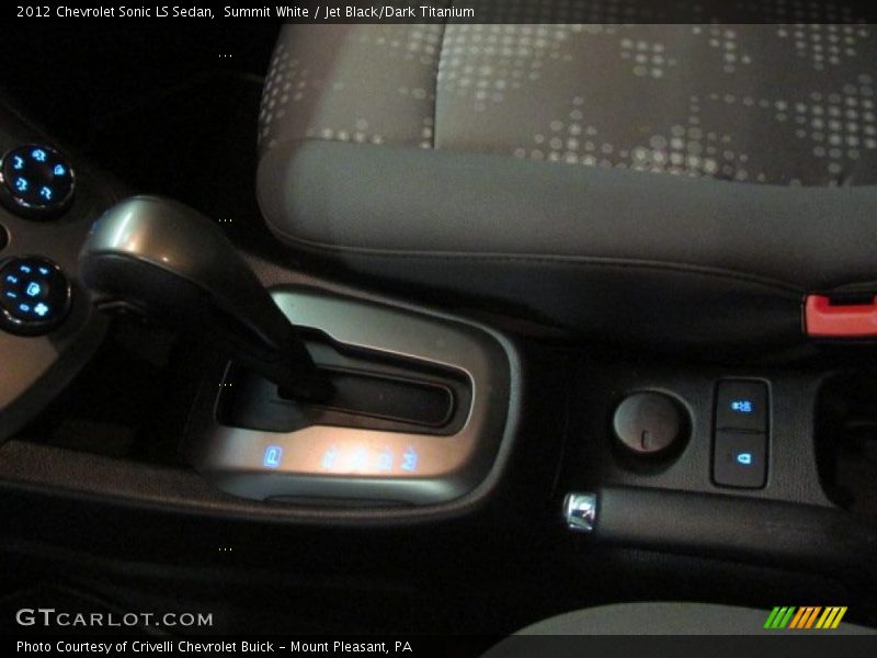 Summit White / Jet Black/Dark Titanium 2012 Chevrolet Sonic LS Sedan