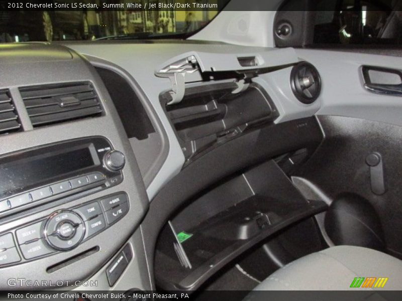 Summit White / Jet Black/Dark Titanium 2012 Chevrolet Sonic LS Sedan