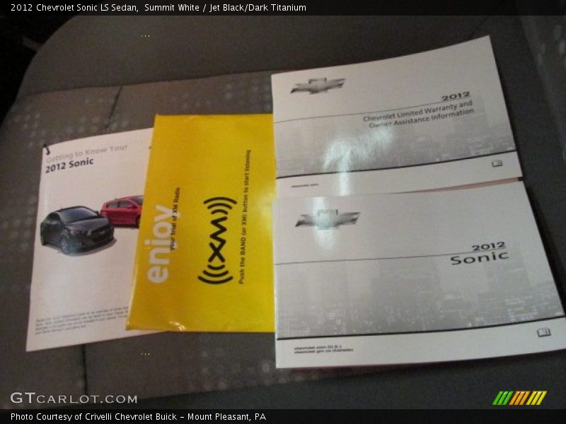 Summit White / Jet Black/Dark Titanium 2012 Chevrolet Sonic LS Sedan
