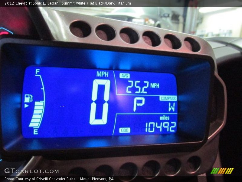 Summit White / Jet Black/Dark Titanium 2012 Chevrolet Sonic LS Sedan