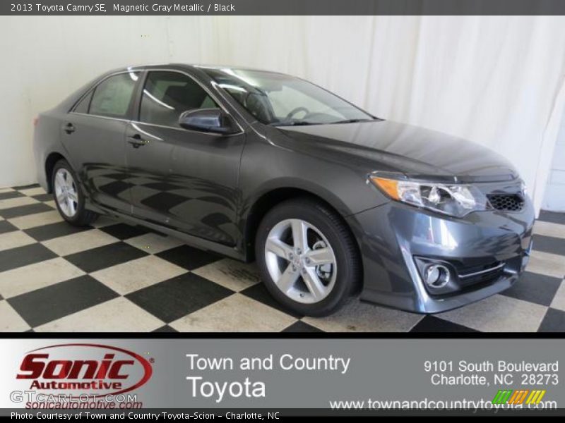 Magnetic Gray Metallic / Black 2013 Toyota Camry SE