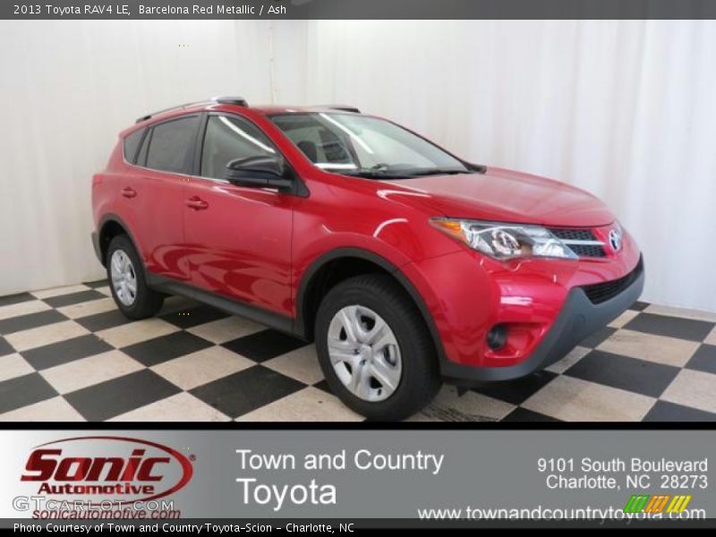 Barcelona Red Metallic / Ash 2013 Toyota RAV4 LE
