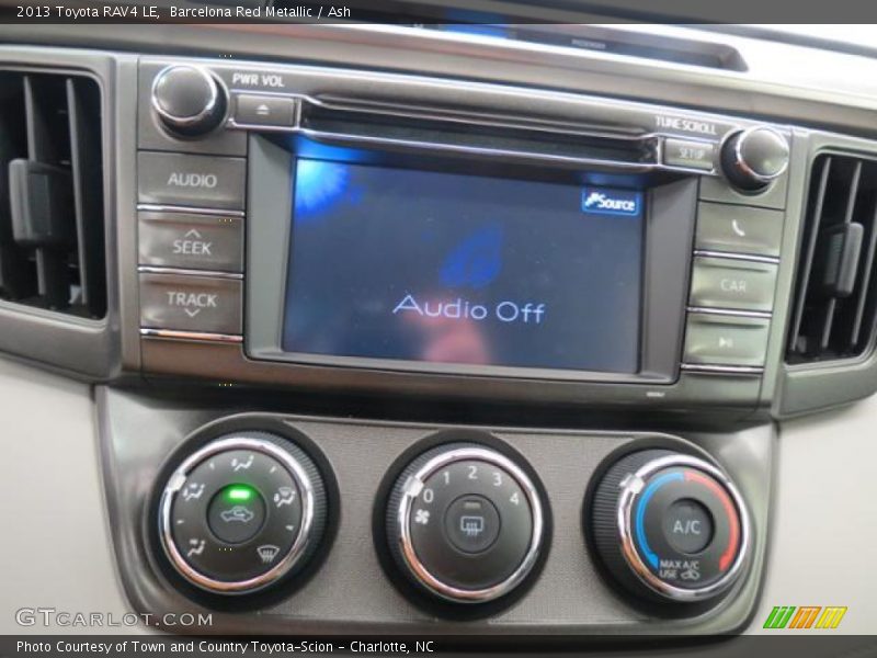 Controls of 2013 RAV4 LE