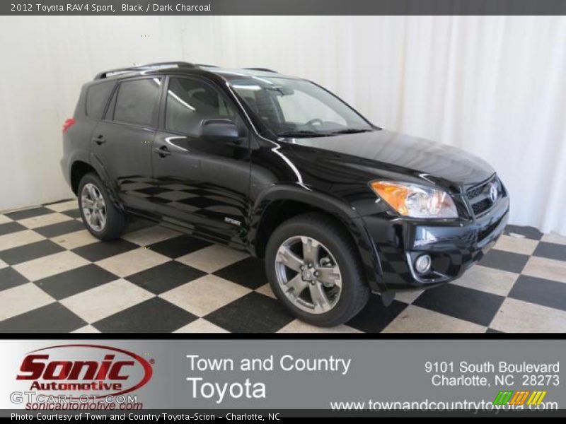 Black / Dark Charcoal 2012 Toyota RAV4 Sport