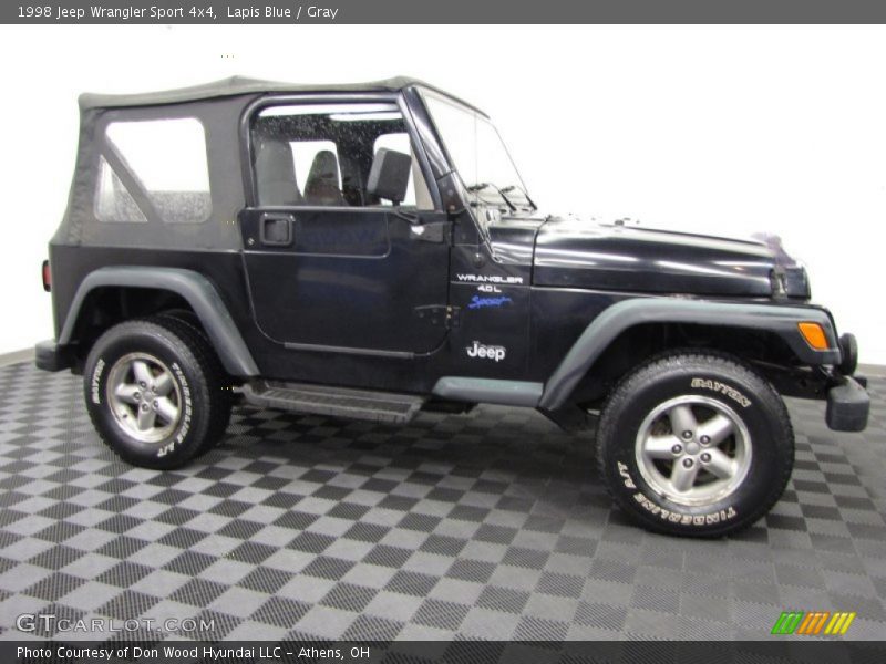 Lapis Blue / Gray 1998 Jeep Wrangler Sport 4x4