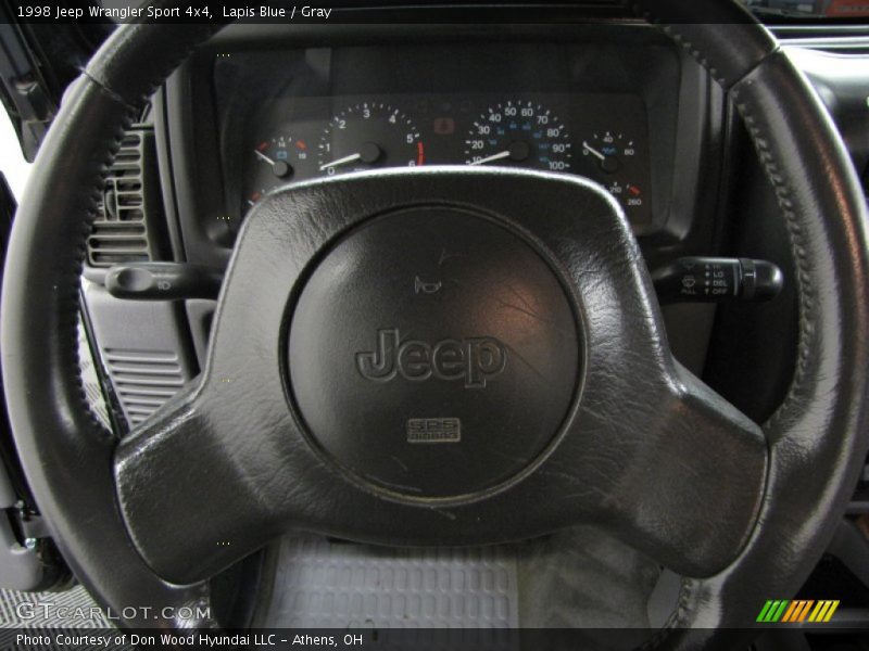 Lapis Blue / Gray 1998 Jeep Wrangler Sport 4x4
