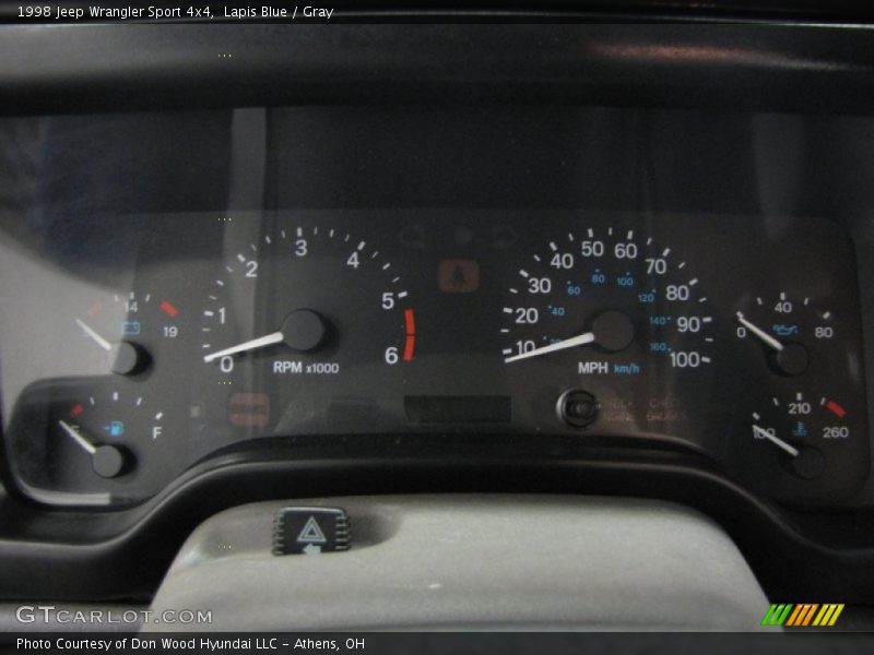 Lapis Blue / Gray 1998 Jeep Wrangler Sport 4x4