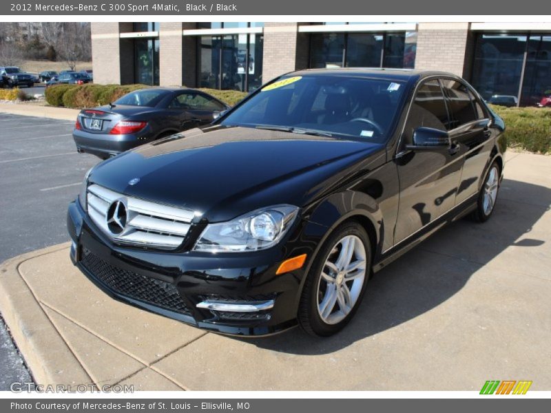 Black / Black 2012 Mercedes-Benz C 300 Sport 4Matic