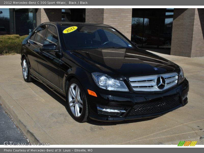 Black / Black 2012 Mercedes-Benz C 300 Sport 4Matic