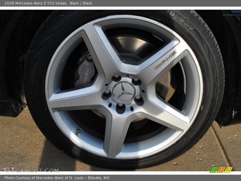 Black / Black 2008 Mercedes-Benz E 550 Sedan