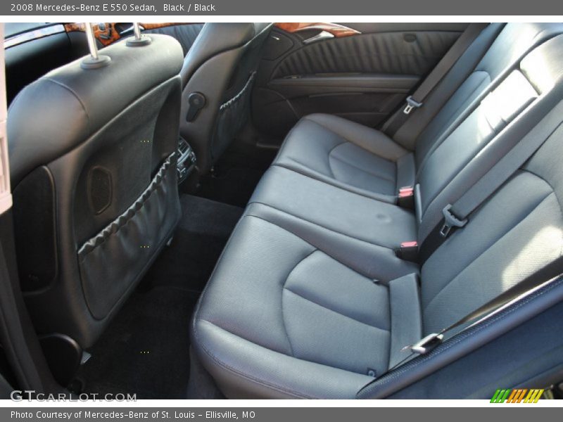 Black / Black 2008 Mercedes-Benz E 550 Sedan