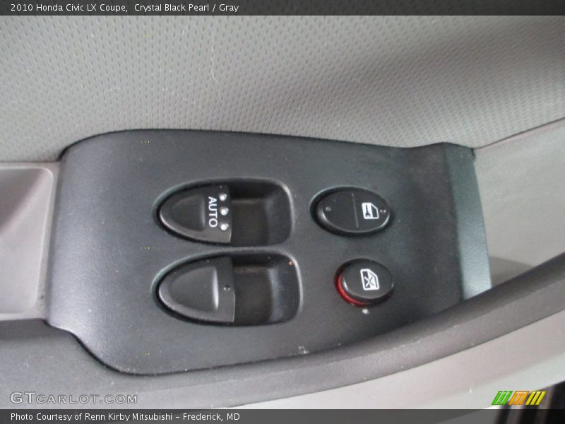 Crystal Black Pearl / Gray 2010 Honda Civic LX Coupe