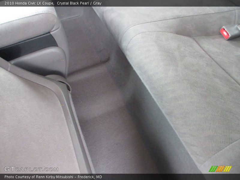Crystal Black Pearl / Gray 2010 Honda Civic LX Coupe