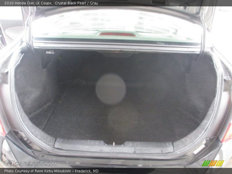 Crystal Black Pearl / Gray 2010 Honda Civic LX Coupe