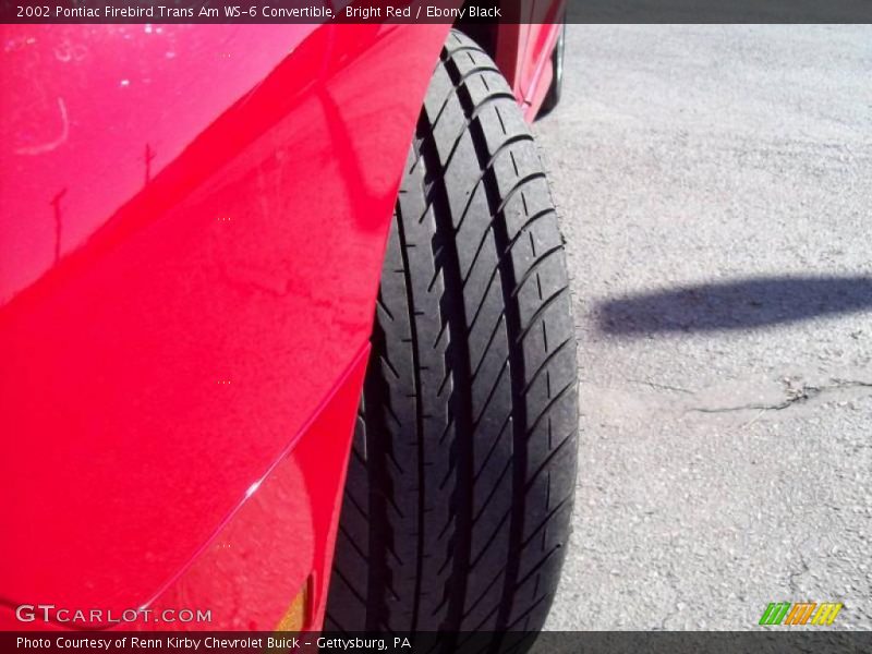 Bright Red / Ebony Black 2002 Pontiac Firebird Trans Am WS-6 Convertible