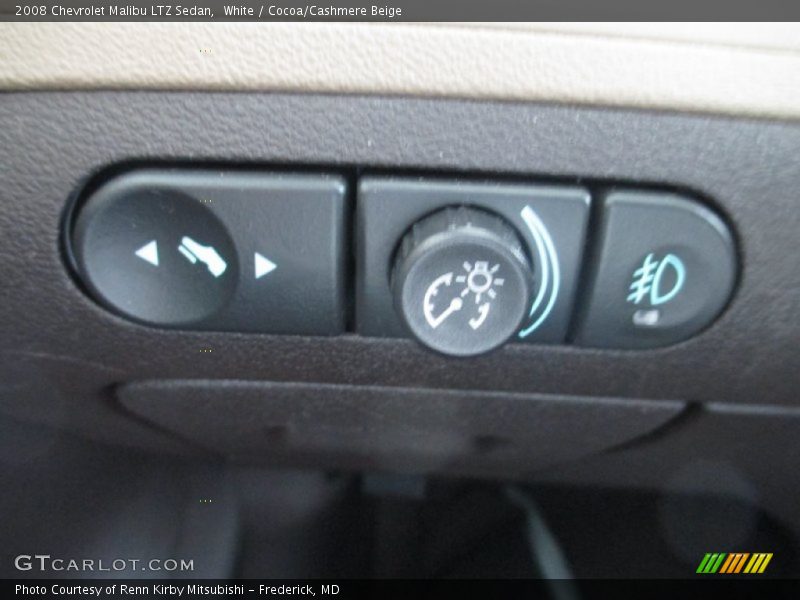 White / Cocoa/Cashmere Beige 2008 Chevrolet Malibu LTZ Sedan