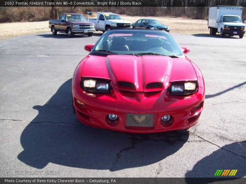 Bright Red / Ebony Black 2002 Pontiac Firebird Trans Am WS-6 Convertible