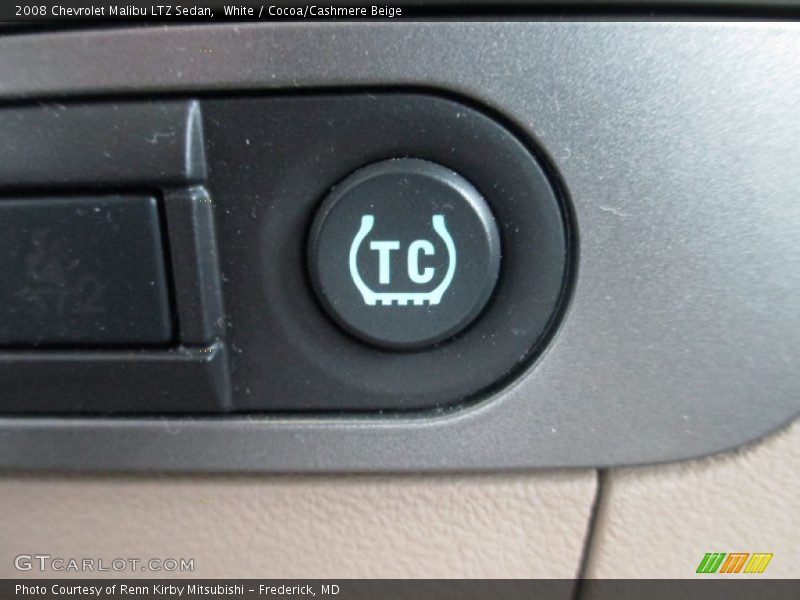 White / Cocoa/Cashmere Beige 2008 Chevrolet Malibu LTZ Sedan