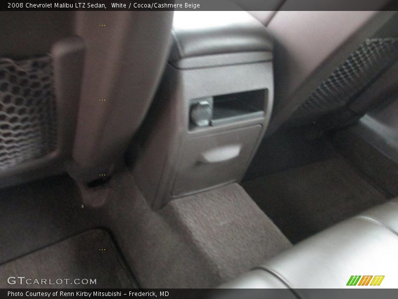 White / Cocoa/Cashmere Beige 2008 Chevrolet Malibu LTZ Sedan