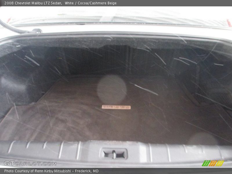 White / Cocoa/Cashmere Beige 2008 Chevrolet Malibu LTZ Sedan