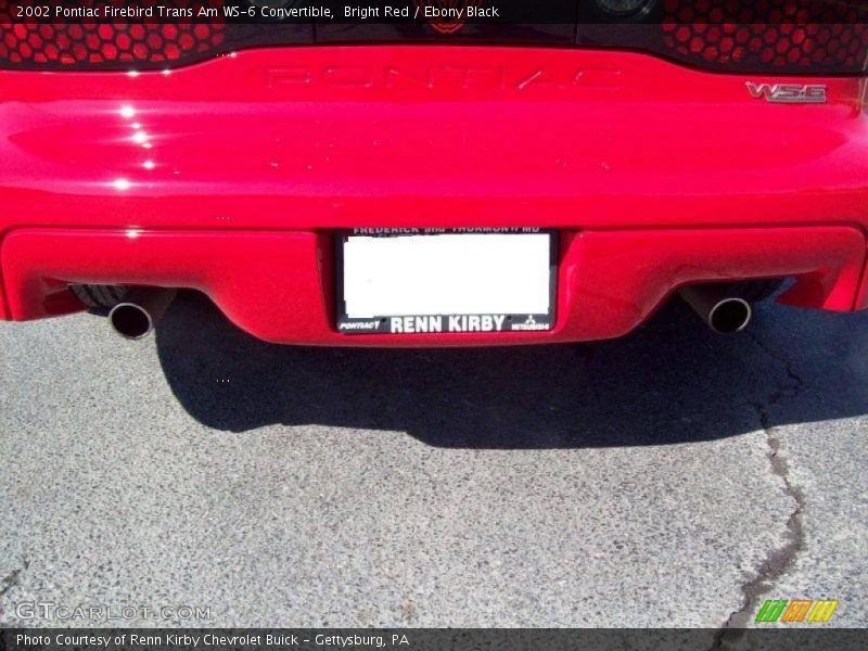 Bright Red / Ebony Black 2002 Pontiac Firebird Trans Am WS-6 Convertible
