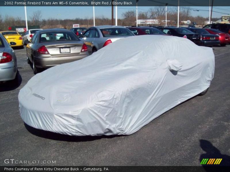 Bright Red / Ebony Black 2002 Pontiac Firebird Trans Am WS-6 Convertible
