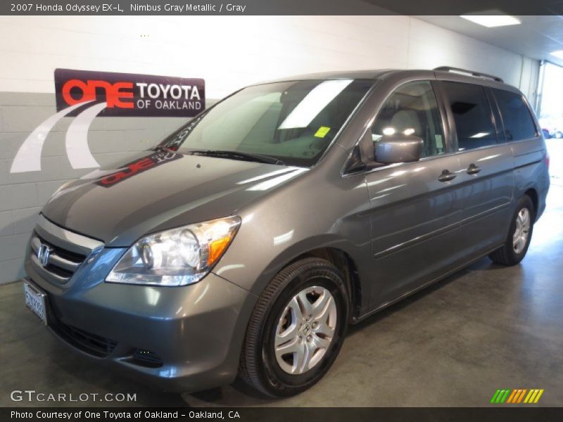Nimbus Gray Metallic / Gray 2007 Honda Odyssey EX-L