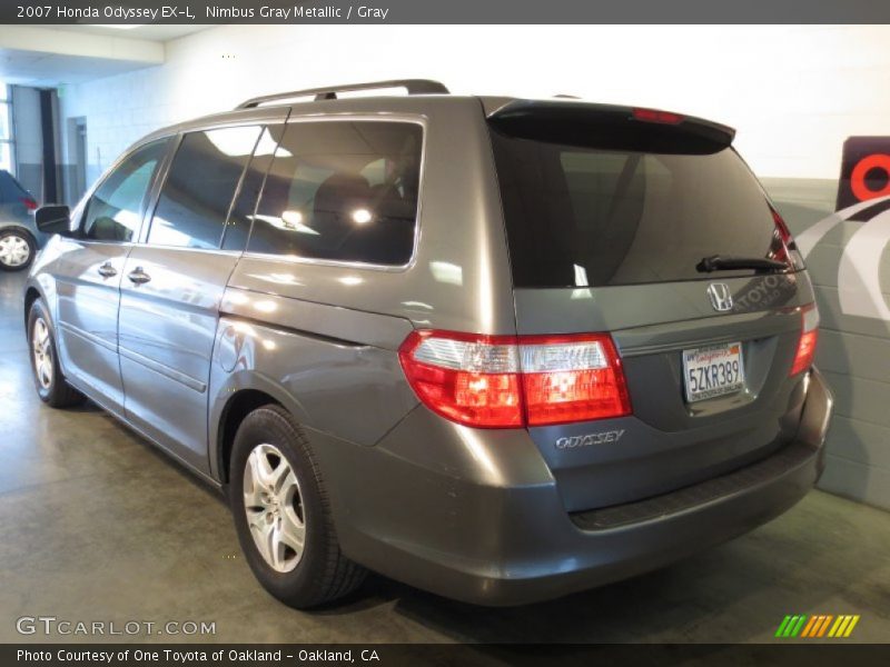 Nimbus Gray Metallic / Gray 2007 Honda Odyssey EX-L