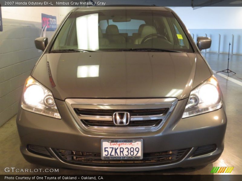 Nimbus Gray Metallic / Gray 2007 Honda Odyssey EX-L