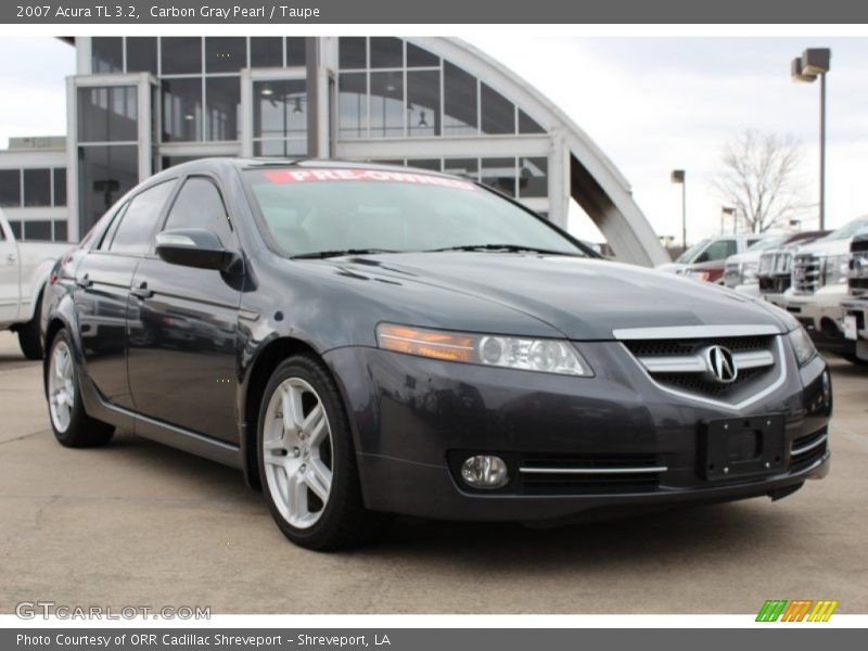 Carbon Gray Pearl / Taupe 2007 Acura TL 3.2