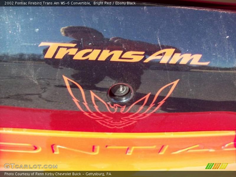 Bright Red / Ebony Black 2002 Pontiac Firebird Trans Am WS-6 Convertible