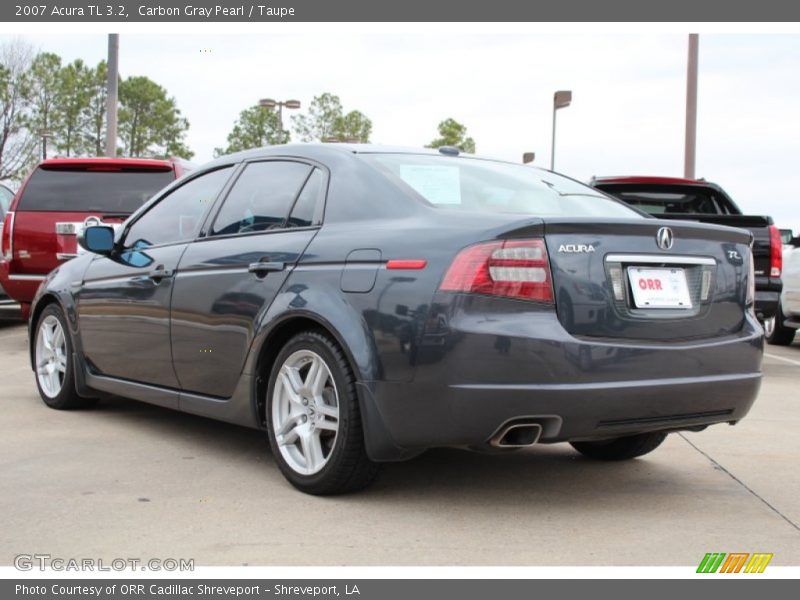 Carbon Gray Pearl / Taupe 2007 Acura TL 3.2