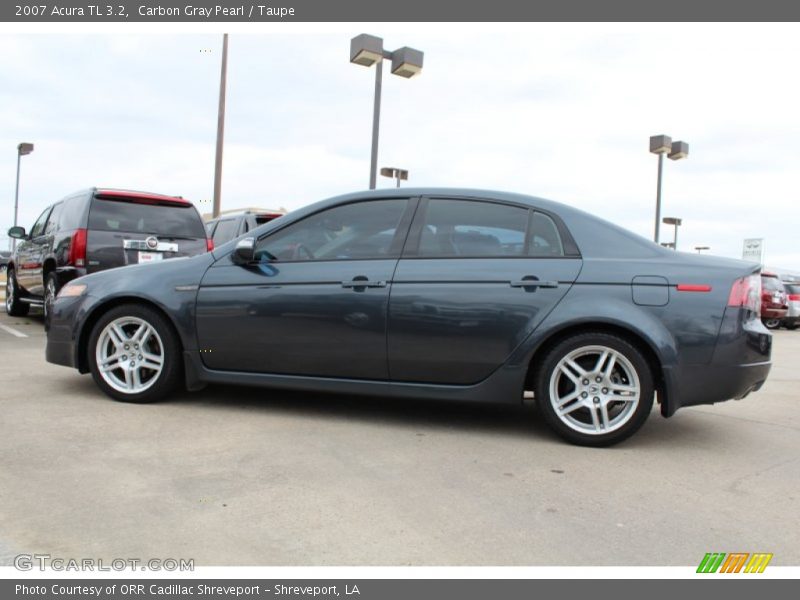 Carbon Gray Pearl / Taupe 2007 Acura TL 3.2