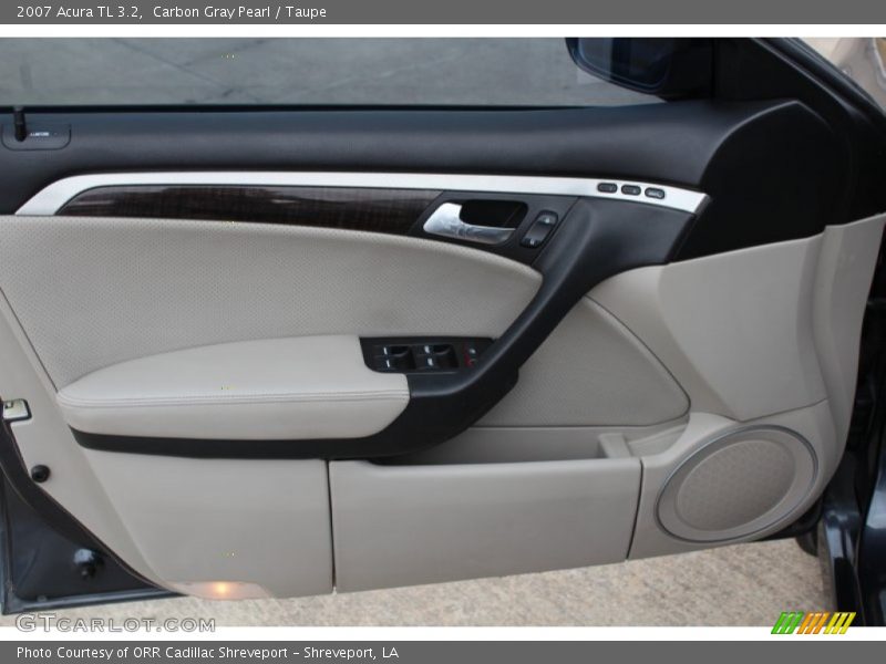 Carbon Gray Pearl / Taupe 2007 Acura TL 3.2