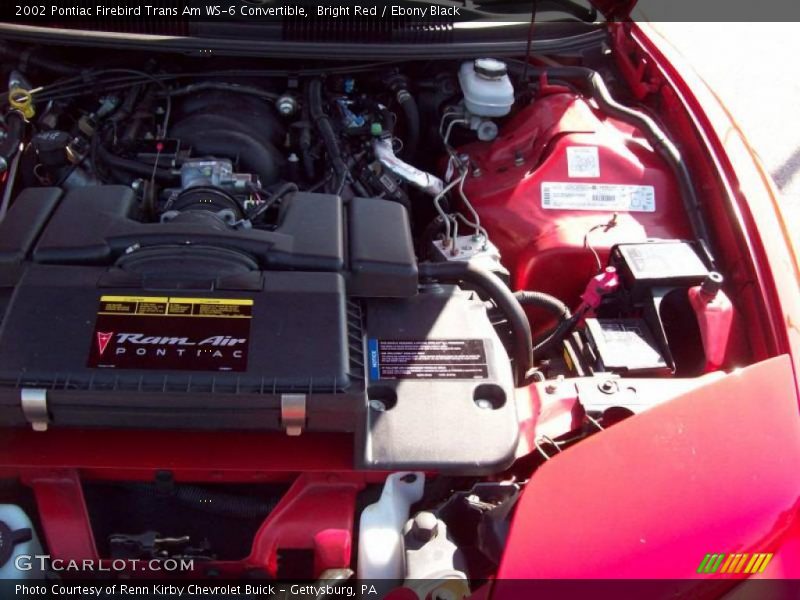 Bright Red / Ebony Black 2002 Pontiac Firebird Trans Am WS-6 Convertible