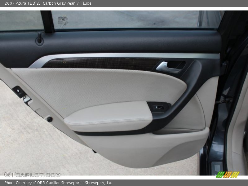 Carbon Gray Pearl / Taupe 2007 Acura TL 3.2