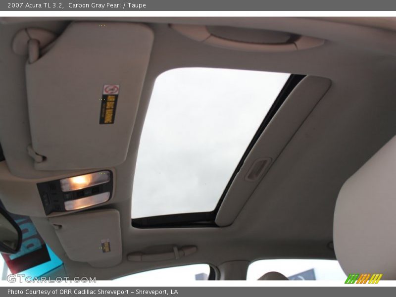 Carbon Gray Pearl / Taupe 2007 Acura TL 3.2