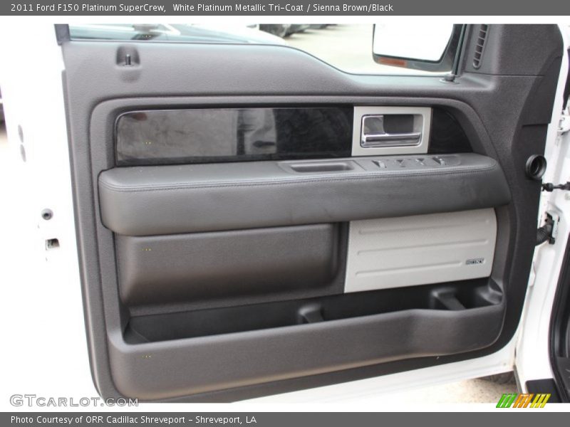 White Platinum Metallic Tri-Coat / Sienna Brown/Black 2011 Ford F150 Platinum SuperCrew