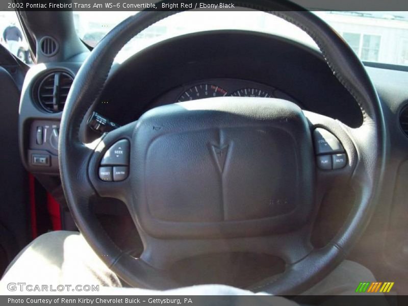 Bright Red / Ebony Black 2002 Pontiac Firebird Trans Am WS-6 Convertible