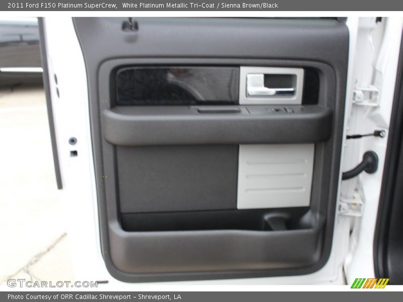 White Platinum Metallic Tri-Coat / Sienna Brown/Black 2011 Ford F150 Platinum SuperCrew