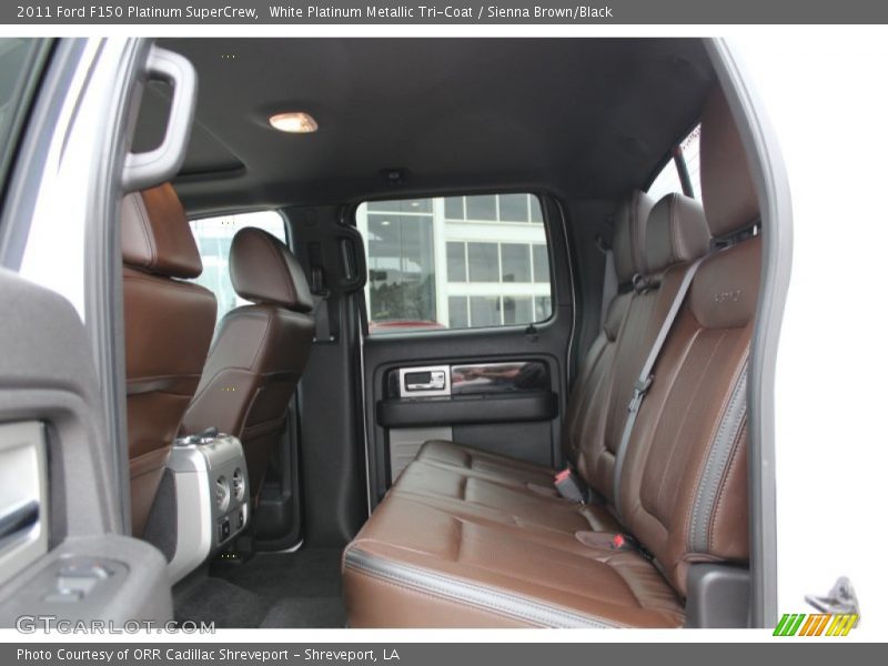 White Platinum Metallic Tri-Coat / Sienna Brown/Black 2011 Ford F150 Platinum SuperCrew