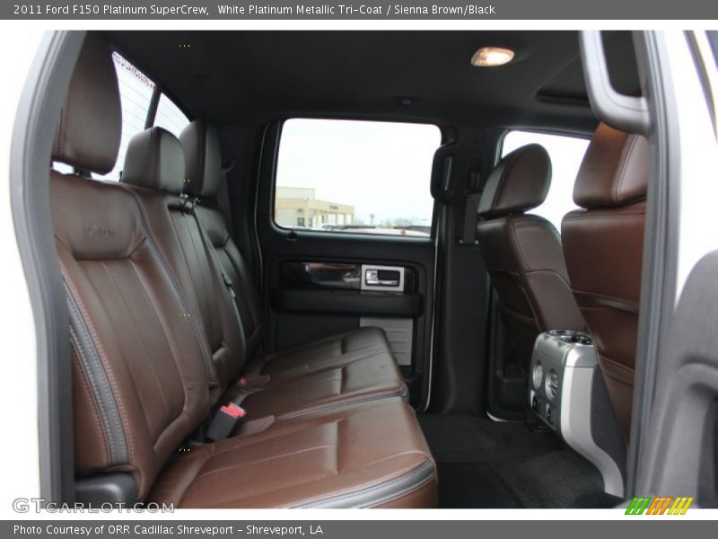 White Platinum Metallic Tri-Coat / Sienna Brown/Black 2011 Ford F150 Platinum SuperCrew