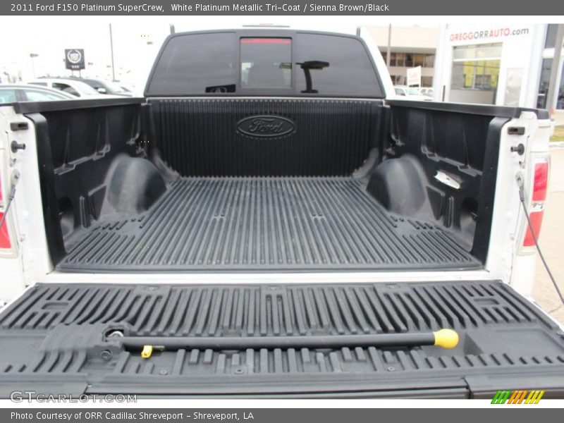 White Platinum Metallic Tri-Coat / Sienna Brown/Black 2011 Ford F150 Platinum SuperCrew