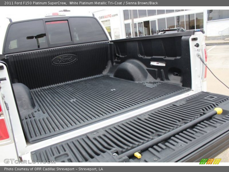 White Platinum Metallic Tri-Coat / Sienna Brown/Black 2011 Ford F150 Platinum SuperCrew