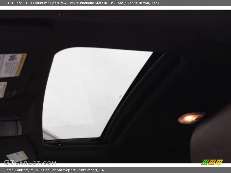 White Platinum Metallic Tri-Coat / Sienna Brown/Black 2011 Ford F150 Platinum SuperCrew